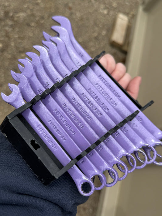 Cosmic Lilac Metric Wrench Set