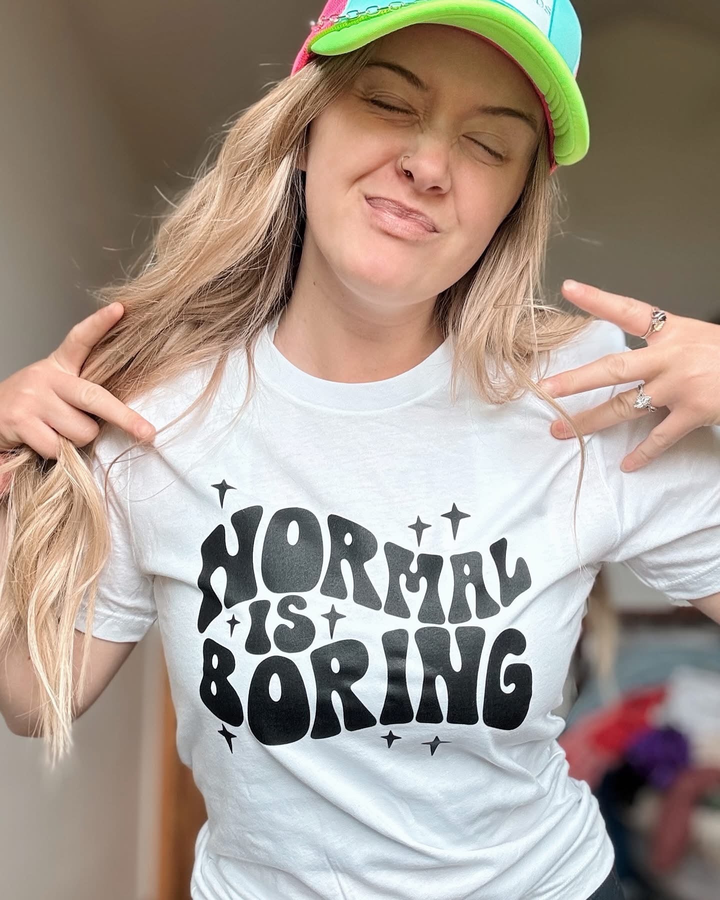 NORMAL IS BORING TEE