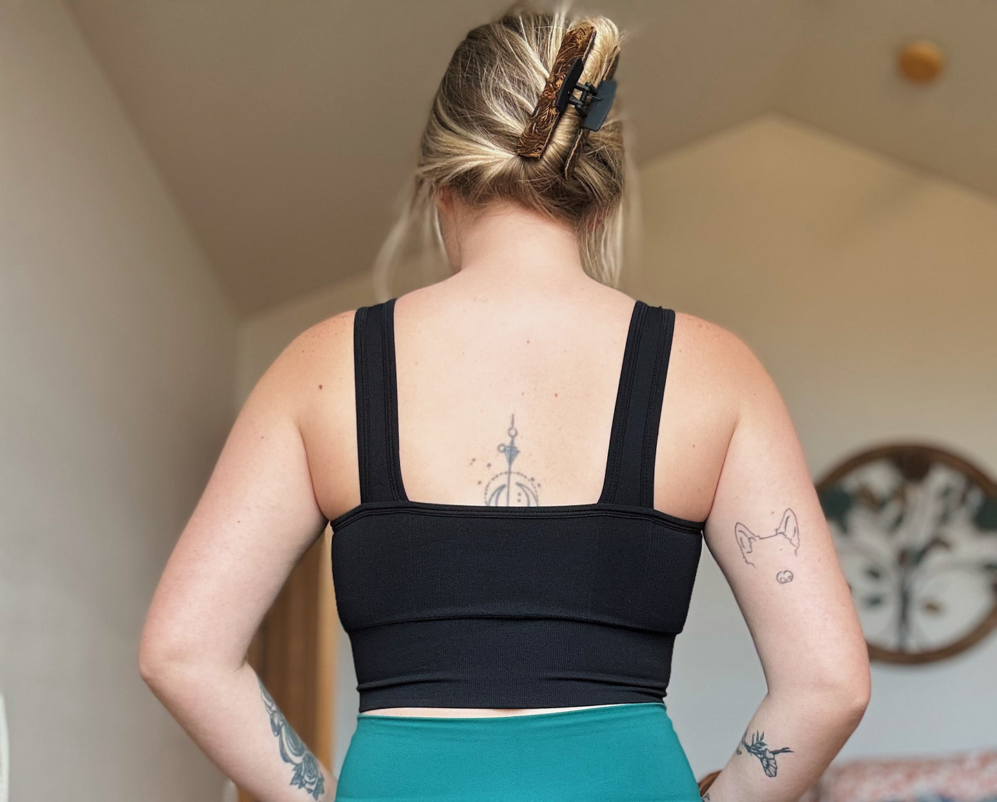 Crop Tank Top with Removable Padding