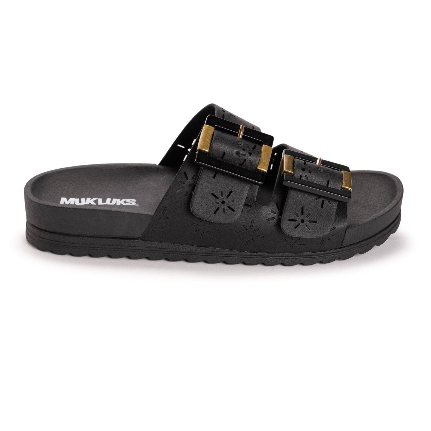 MUK LUKS Women's Grand Cayman Perforated Sandal