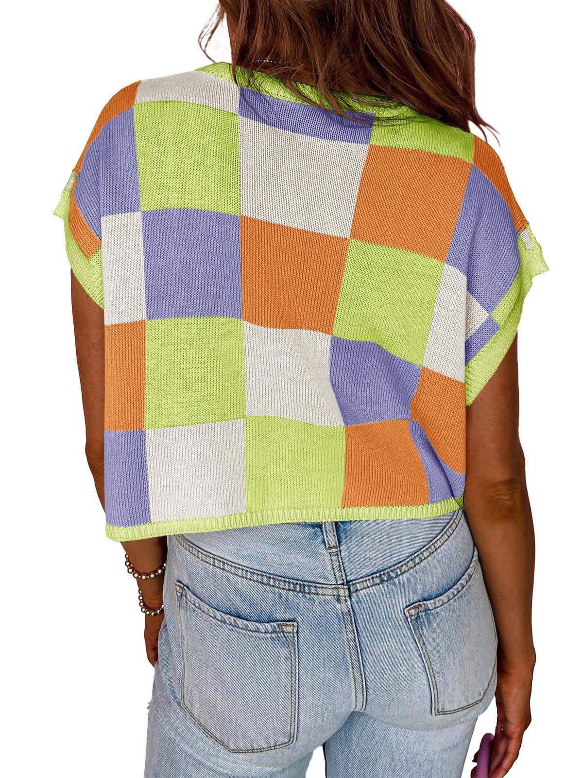 Colorblocked Sweater Top